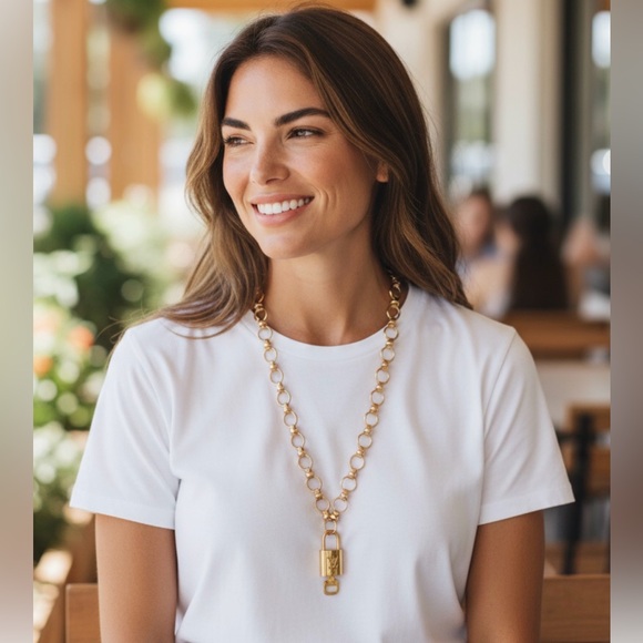 Luis Vuitton Lock & Key #🔐 303 on a chain necklace. - Picture 4 of 7